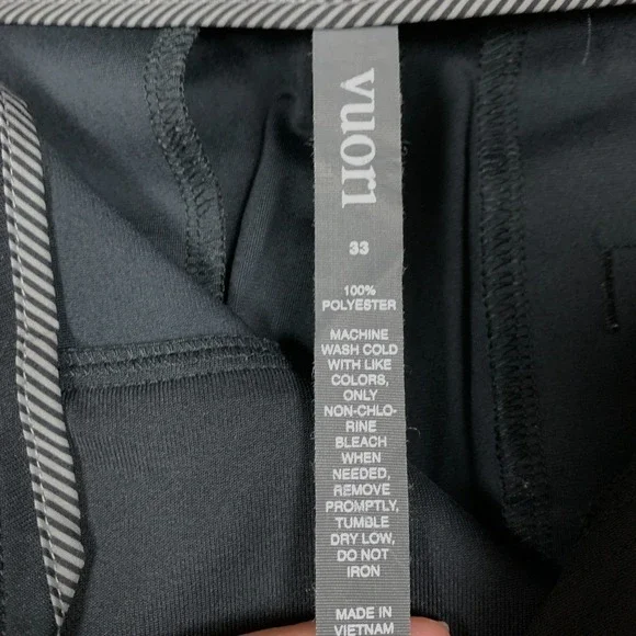 Vuori Meta Cargo Pants Men's 33 x 30 Black Performance VersaLife Stretch Travel